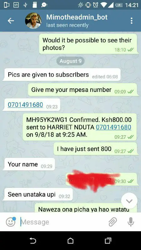 Kenya hookup telegram