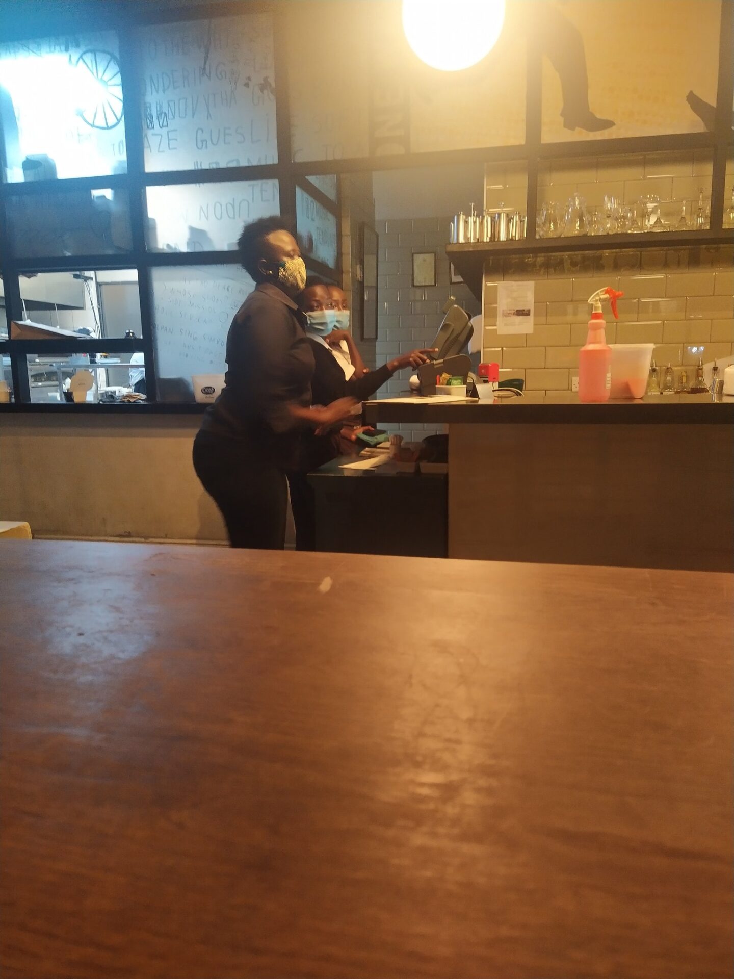 CAPTION: Artcaffe Lavington Branch Manager Jane Amonje as captured by a Twitter user who claimed to have witnessed her publicly harass a waitress on Thursday, November 26 