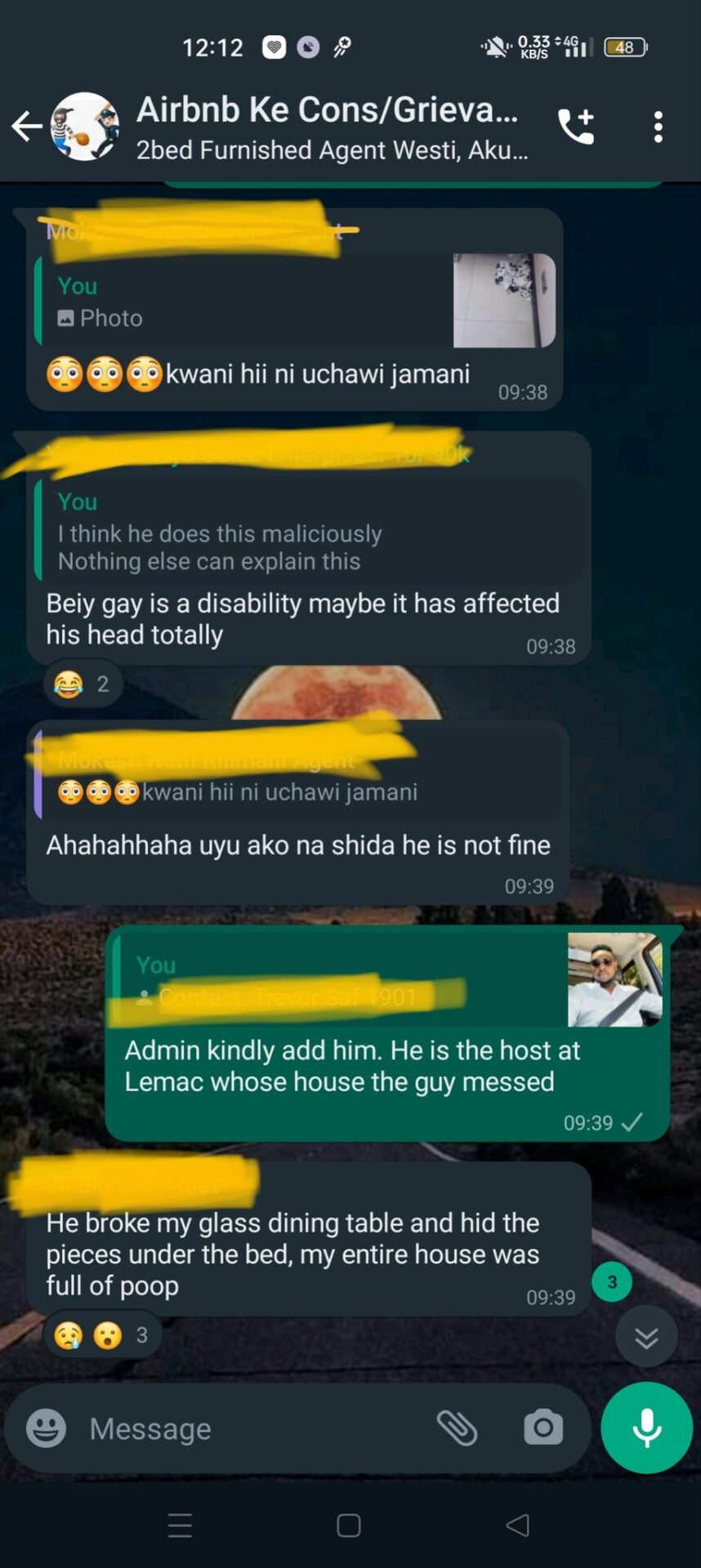 Accusations against Julian Albino in chats