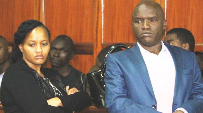 The late Francis Kiambi Matanka and his wife Mary Waigwe Muthoni when they appeared in court for allegedly selling liquor using fake KRA stamps
