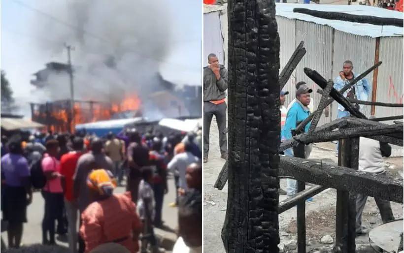Hodi Hodi Bar in Maringo, Makadara, goes up in flames