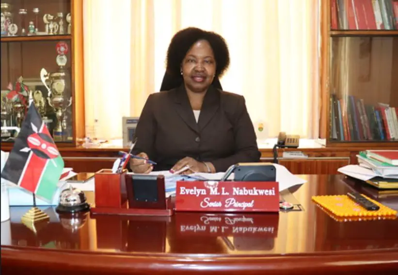 State House Girls High School Senior Principal Mrs. Everlyne Nabukwesi