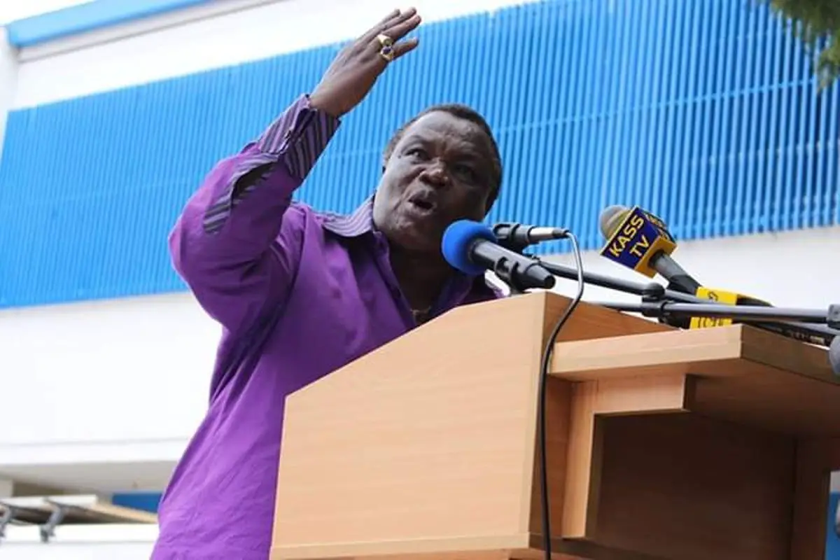 COTU Boss Francis Atwoli during a past heated media briefing