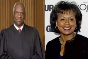 An image of Kathy Ambush and Clarence Thomas