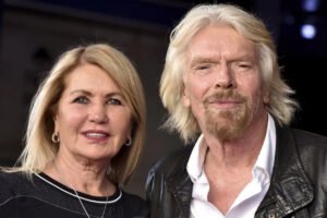 An image of Joan Templeman and the Husband Richard Branson