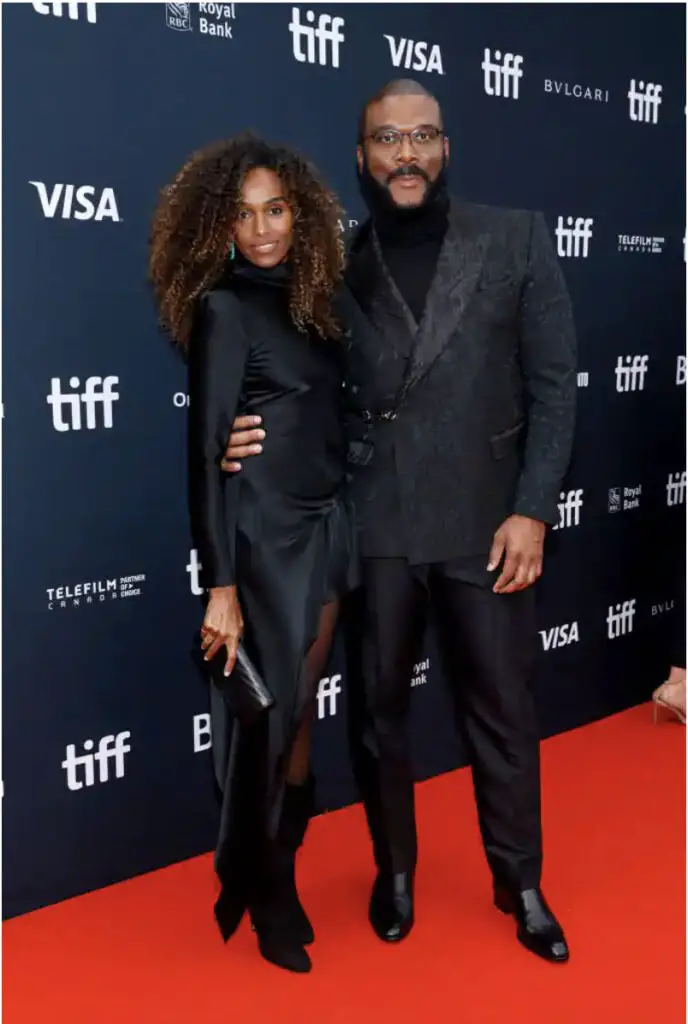 Gelila Bekele and Tyler Perry attend the A Jazzman's Blues Premiere during the 2022 Toronto International Film Festival at Roy Thomson Hall on September 11, 2022. Photo: Jemal Countess Source: Getty Images 