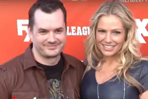 An image of Jim Jefferies wife together with Jim Jefferies