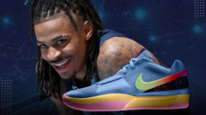 An image of Ja Morant with the new Ja 1 Nike Shoes