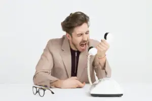 An image of a person receiving a call