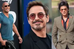 An image showing top 10 most popular actors in the world 2023