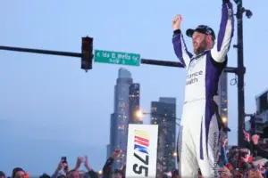 An image of Shane van Gisbergen's Sensational Debut Win in Chicago Street Race