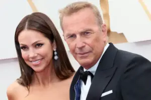 An image of Kevin Costner and his wife Christine Baumgartner