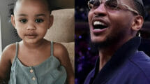 NBA legend Carmelo Anthony and his alleged daughter, Genesis Harlo Anthony