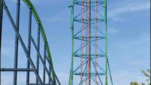 An image illustration of the tallest roller coaster in the world