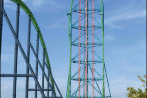 An image illustration of the tallest roller coaster in the world