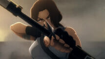 An image illustration of the Tomb Raider anime on Netflix new trailer.