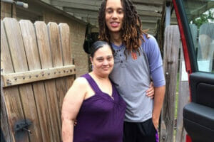 An image of Brittney Griner and her mother Sandra Griner