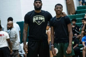 An image of LeBron James and Bryce James