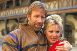 An image of Chuck Norris and his ex-wife Dianne Holechek