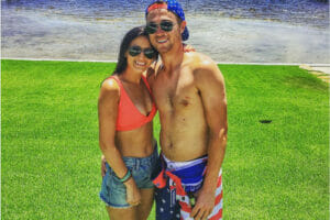 An image of Justin Thomas and his wife Jillian Wisniewski