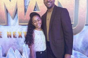 An image of Samaya White and her father, Jaleel White