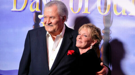 An image of John Aniston and wife Sherry Rooney