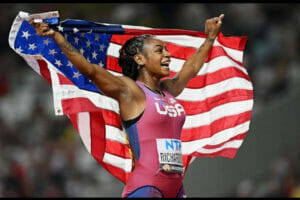 An image of Sha'Carri Richardson - fastest woman in the world