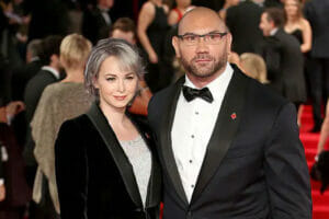 An image of Sarah Jade and her ex husband Dave Bautista