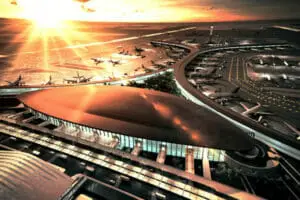 An image description of King Fahd International Airport