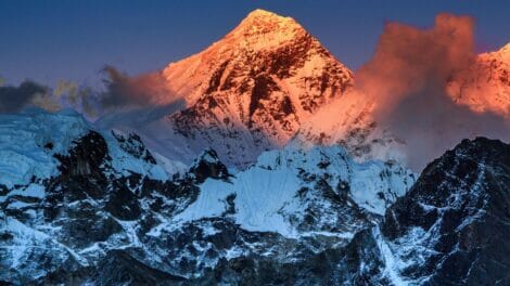 The tallest mountain in the world