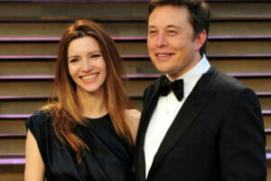 An image of Talulah Riley and Elon Musk