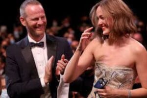 An image of s Renate Reinsve and director Joachim Trier