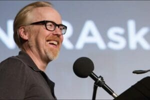 An immage illustration of Adam Savage