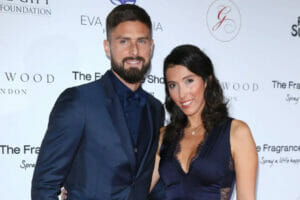 An image of Olivier Giroud and his wife Jennifer Giroud