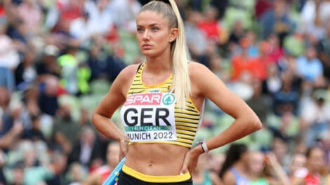 An image of Alica Schmidt in an athletics event