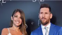 An image of Antonela Roccuzzo and Messi