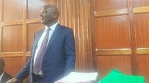 Equity Bank CEO James Mwangi testifying in court