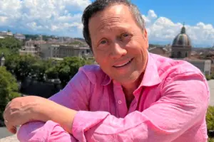 A portrait of Rob Schneider, the renowned comedian and actor.