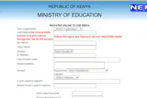 NEMIS Registration Of Pupils