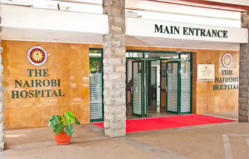 An image of The Nairobi Hospital entrance