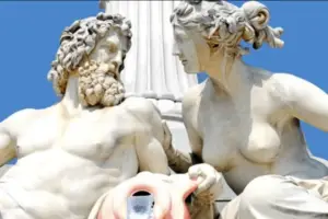 An image of Zeus and Semele, Dionysus parents